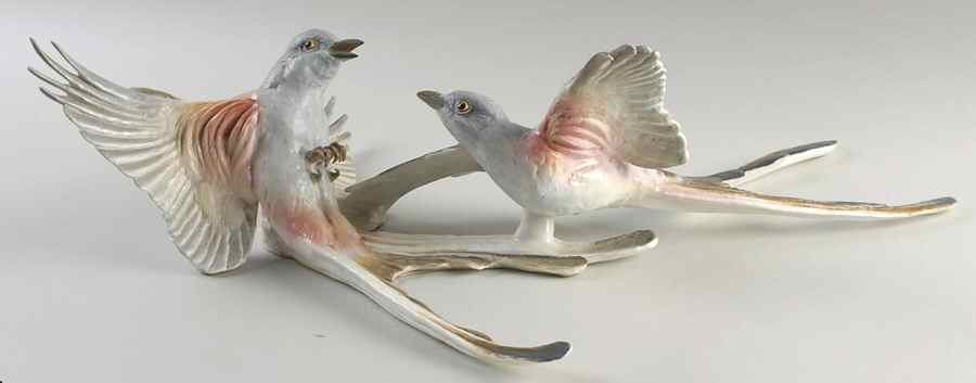 Dorothy Doughty Figurines Scissor-Tailed Flycatcher-Wall Hanging - No Box by Royal Worcester-1