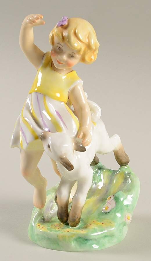 Months of The Year-Figurine April - No Box by Royal Worcester-1