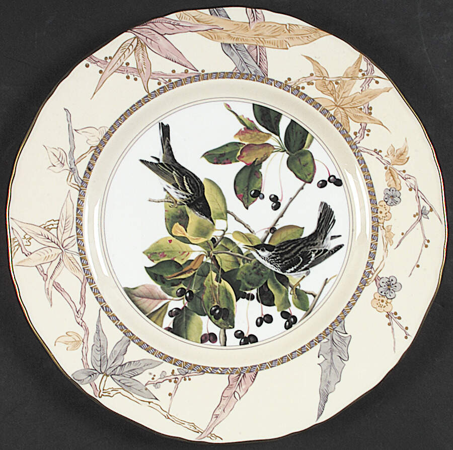 Audubon Birds Blackpoll Warbler - No Box by Royal Worcester-1