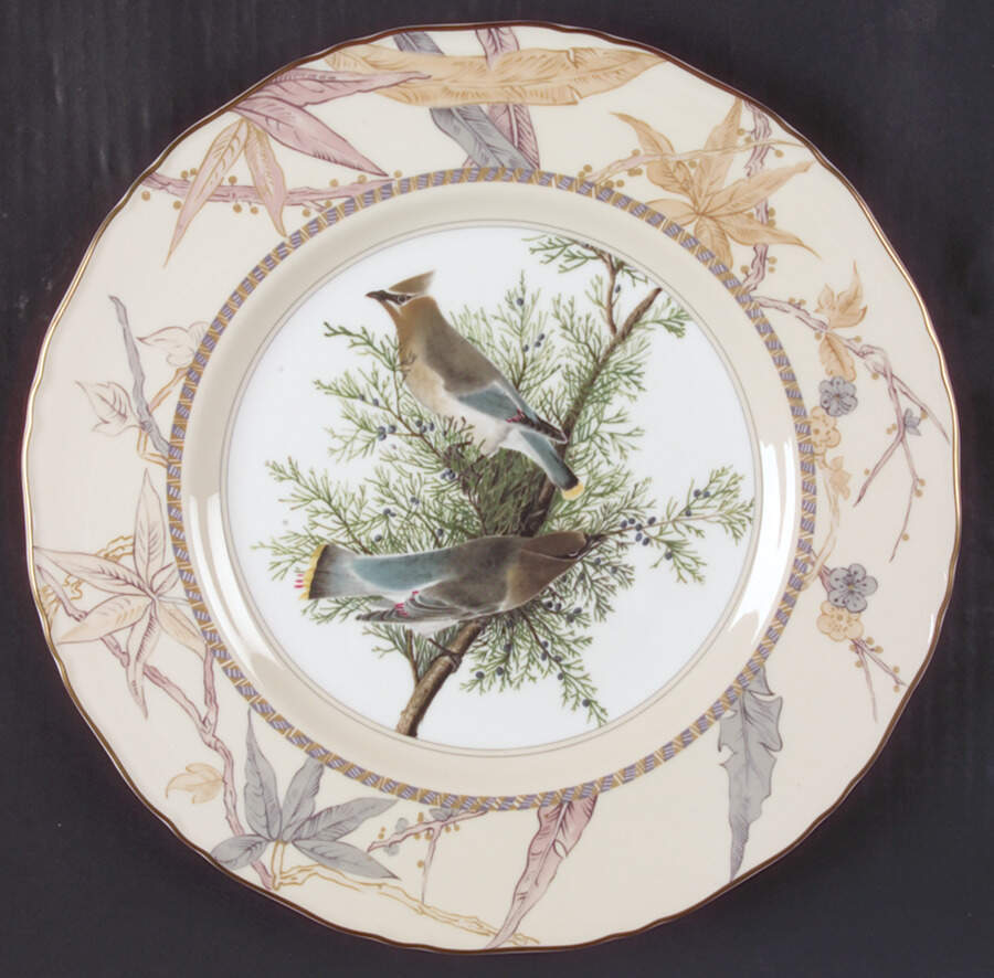 Audubon Birds Cedar Waxwing - No Box by Royal Worcester-1