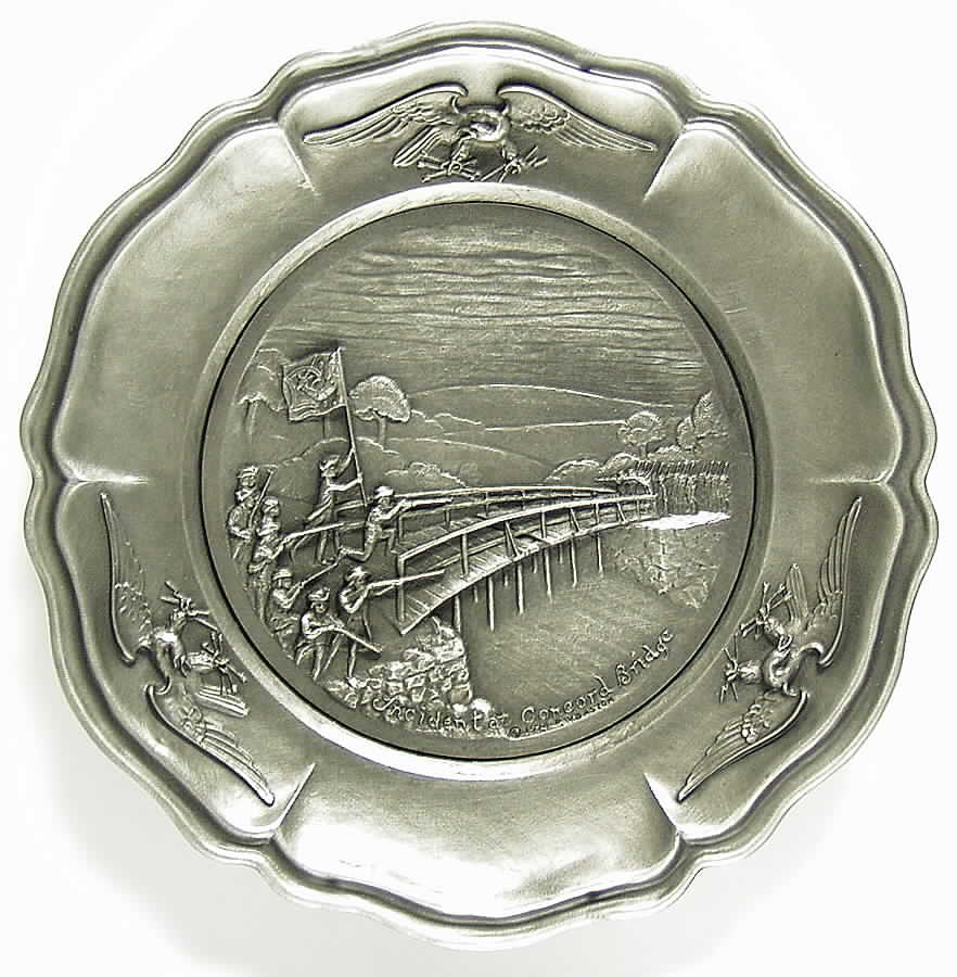 Birth of A Nation Incident At Concord Bridge - No Box by Royal Worcester-1