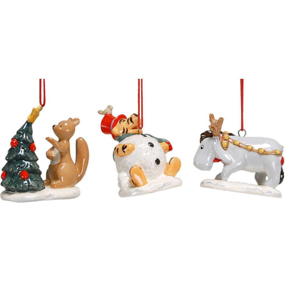 Winnie The Pooh-Series #2 Ornaments-Kanga Tigger Eeyore - With Box 108 by Royal Doulton-1