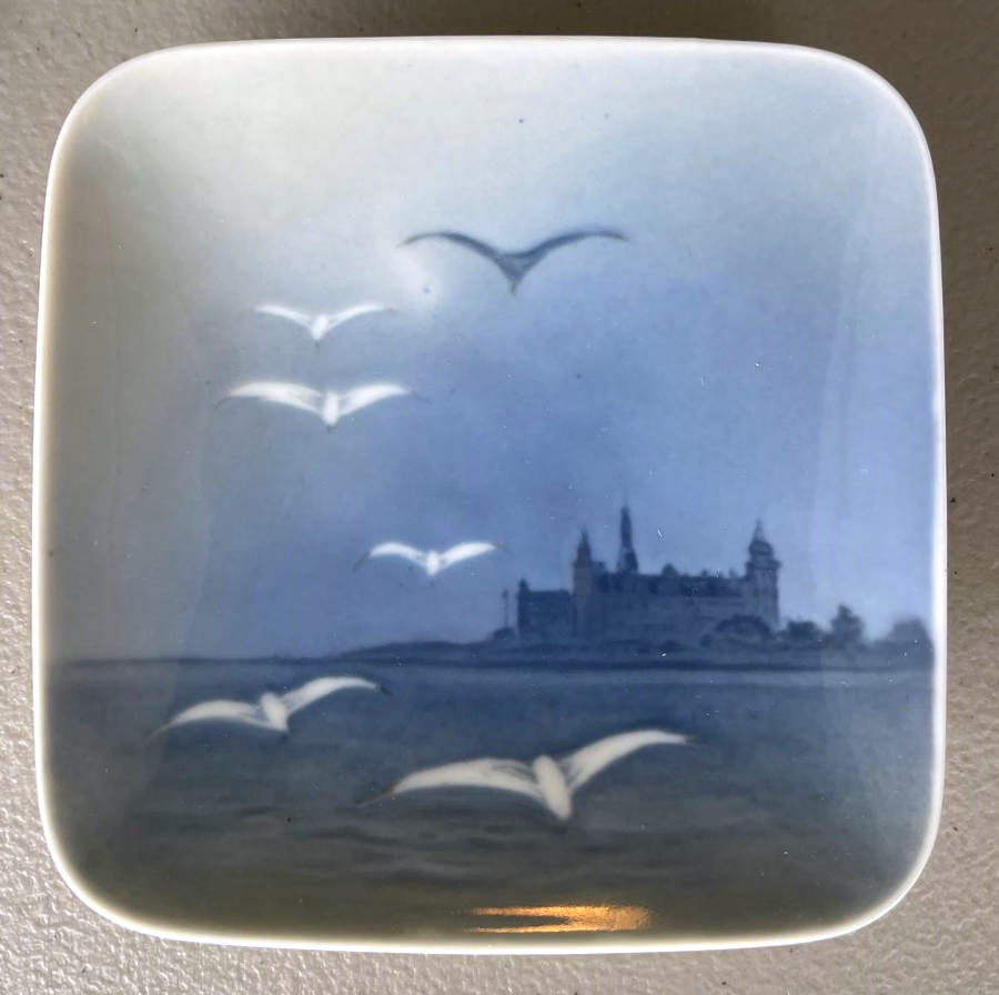 Royal Copenhagen Giftware Square Tray-Kronborg - No Box by Royal Copenhagen-1