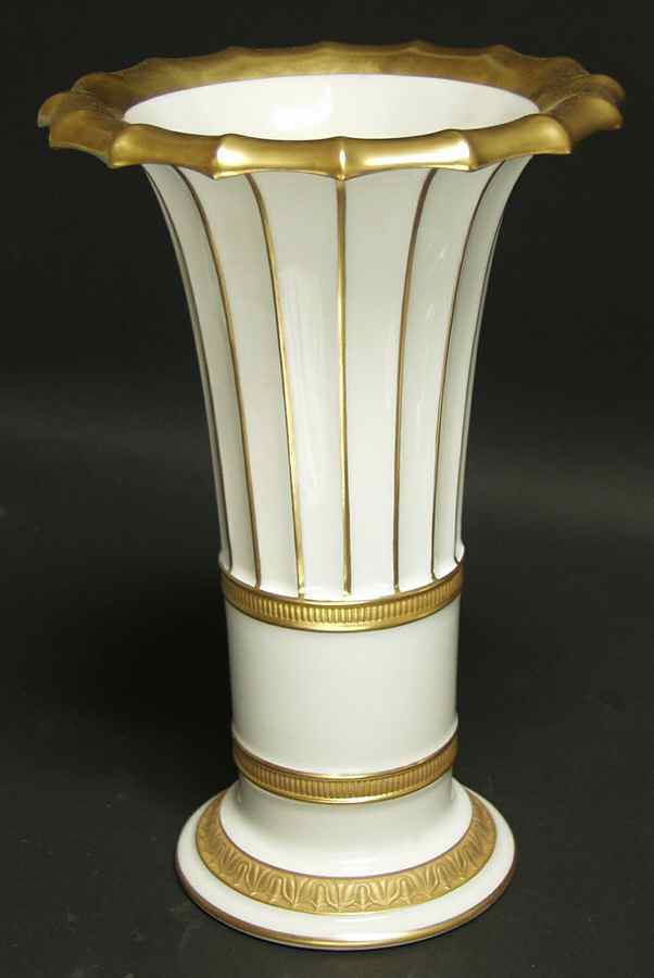 Royal Copenhagen Giftware Hetsch Vase-Gold Trim - No Box by Royal Copenhagen-1