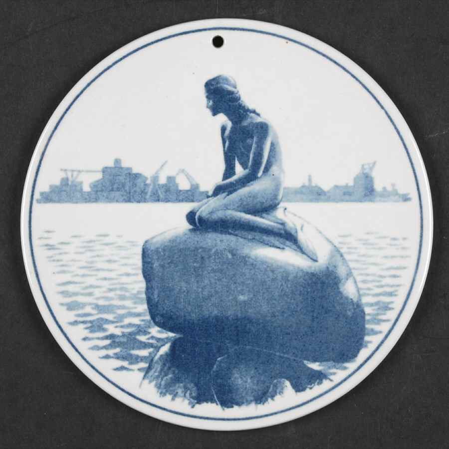Royal Copenhagen Giftware Little Mermaid Plaque-Faiance - No Box by Royal Copenhagen-1