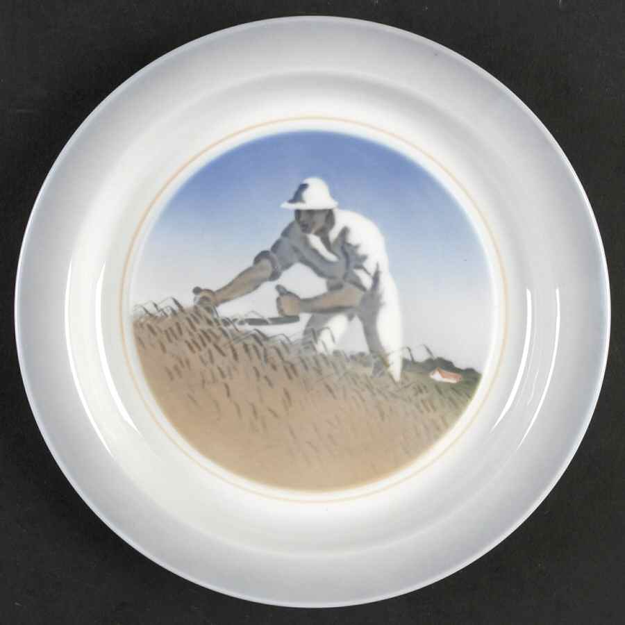 Royal Copenhagen Giftware Ashtray-Man With Scythe - No Box by Royal Copenhagen-1