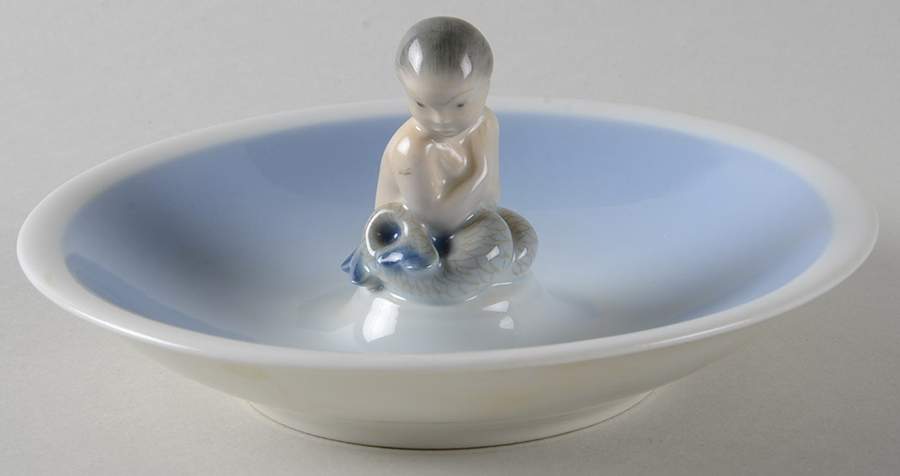Royal Copenhagen Giftware Dish-Mermaid - W-6" - No Box by Royal Copenhagen-1