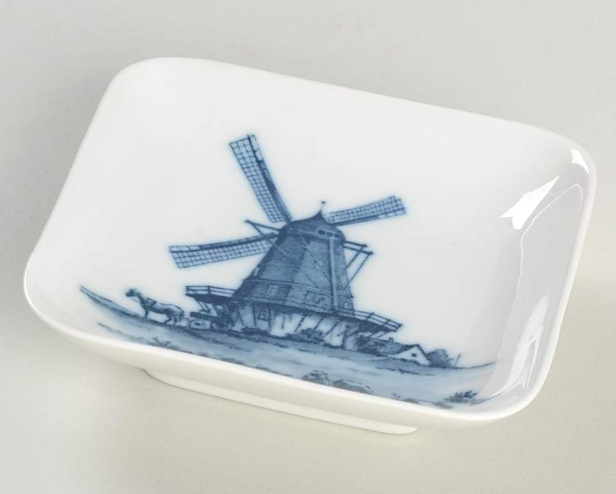 Royal Copenhagen Giftware Square Tray Windmill - No Box by Royal Copenhagen-1