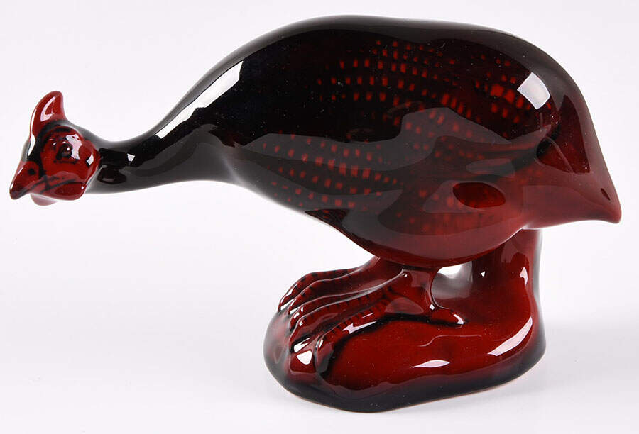 Flambe Guinea Fowl - Boxed by Royal Doulton-1