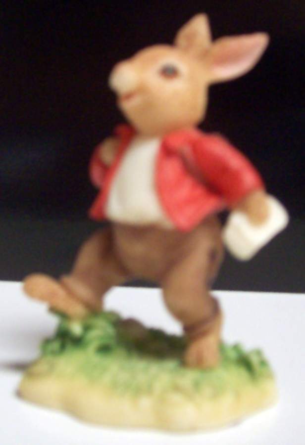 Bunnykins-Resin Bunny In A Hurry - Boxed by Royal Doulton-1