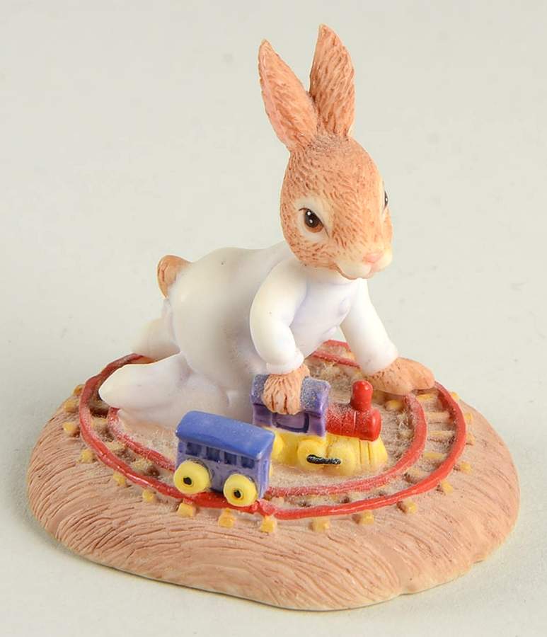Bunnykins-Resin A Little Bunny At Play - No Box by Royal Doulton-1
