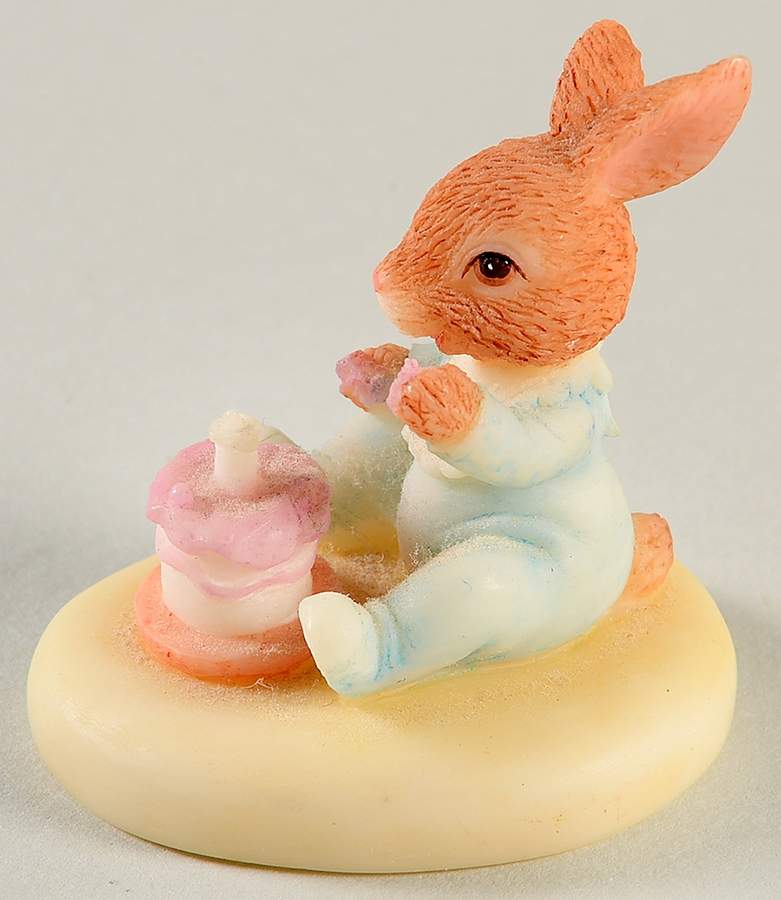 Bunnykins-Resin Birthday Boy - No Box by Royal Doulton-1