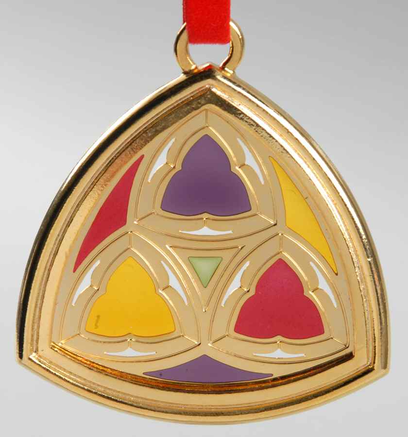 Stained Glass Triangle - Boxed by Reed & Barton-1