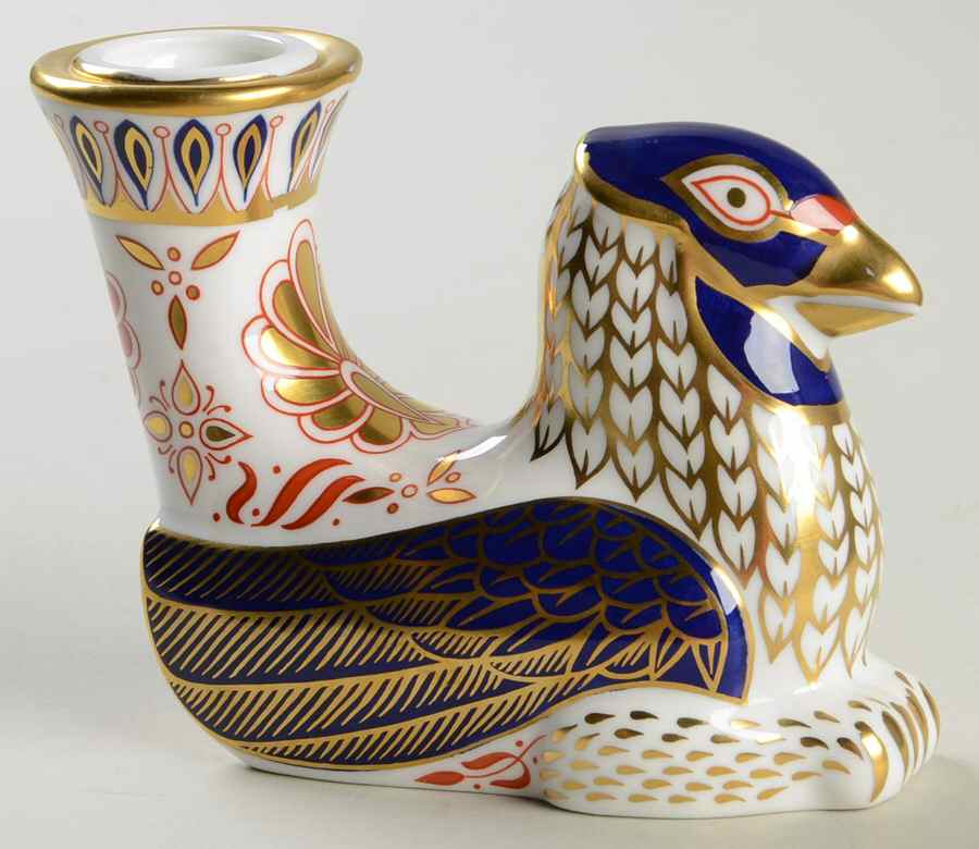 Animal Candleholders Griffin-Imari Candleholder - No Box by Royal Crown Derby-1