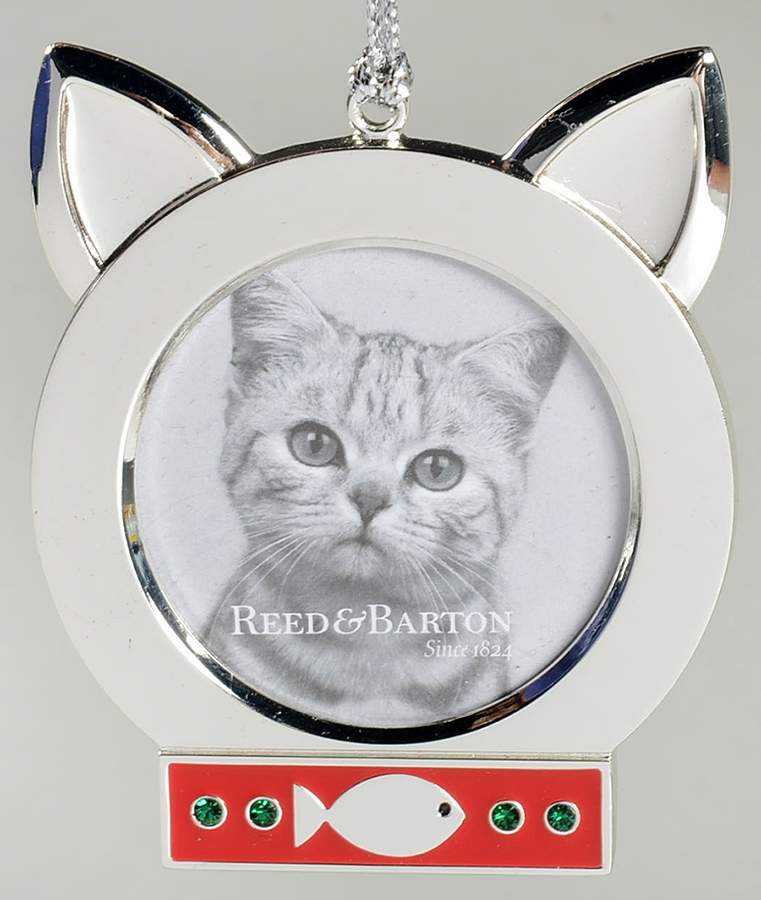 Christmas Pets  Cat Picture Frame - No Box by Reed & Barton-1