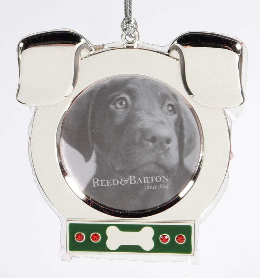 Christmas Pets  Dog Picture Frame - No Box by Reed & Barton-1