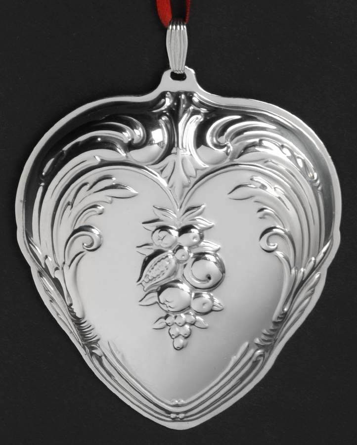 Francis I Ornament Heart - No Box by Reed & Barton-1