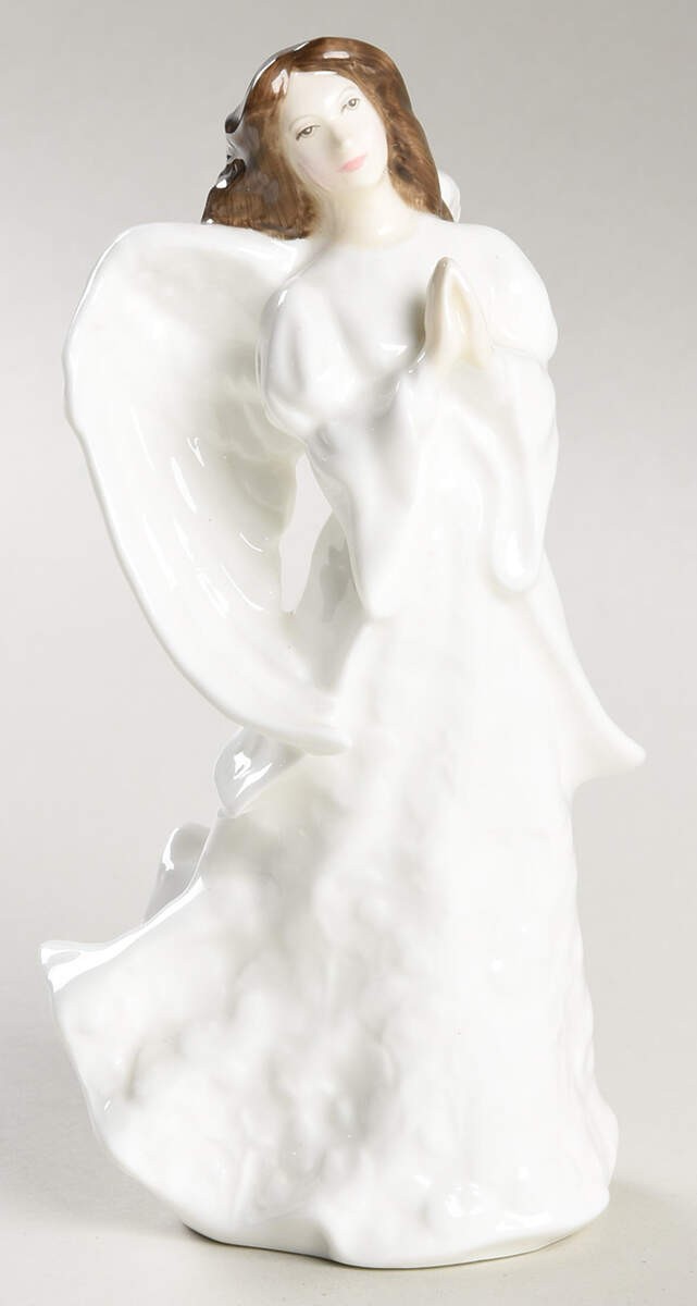 Sentiments Christmas Angel-Gold Backstamp - No Box by Royal Doulton-1