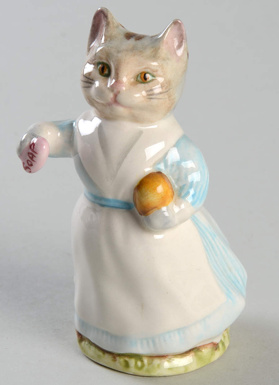Beatrix Potter Backstamp 3 Tabitha Twitchett-Var2-White Top - Boxed by Royal Doulton-1
