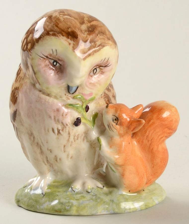 Beatrix Potter Backstamp 3 Old Mr Brown-Orange - Boxed by Royal Doulton-1