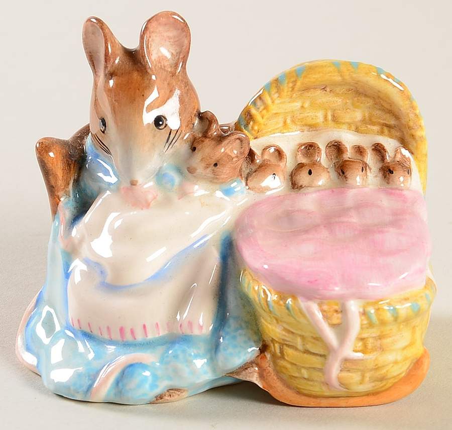 Beatrix Potter Backstamp 3 Hunca Munca - Boxed by Royal Doulton-1
