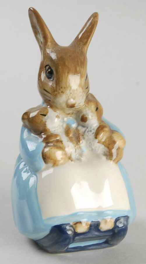 Beatrix Potter Backstamp 3 Mrs Rabbit And Bunnies - Boxed by Royal Doulton-1