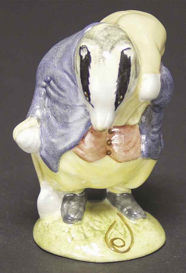 Beatrix Potter Backstamp 3 Tommy Brock-Handle In - Boxed by Royal Doulton-1