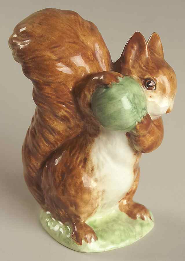 Beatrix Potter Backstamp 3 Squirrel Nutkin-Red-Brown - No Box by Royal Doulton-1