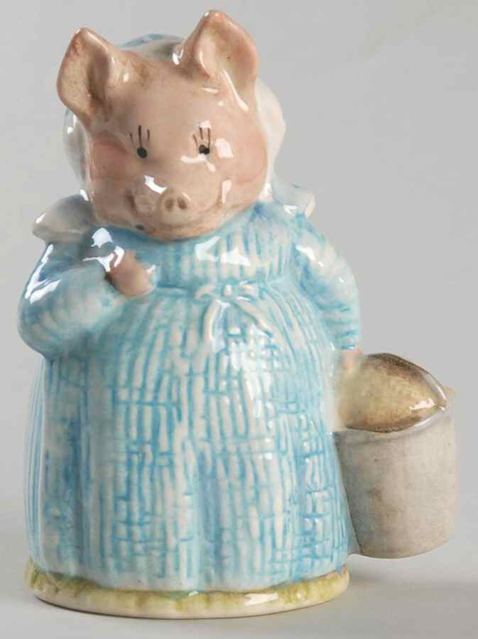 Beatrix Potter Backstamp 3 Aunt Pettitoes - No Box by Royal Doulton-1