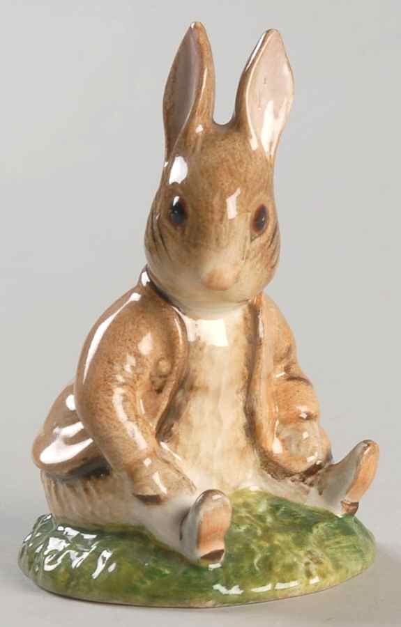 Beatrix Potter Backstamp 3 Benjamin Bunny Sat On A Bank-Head Up - Boxed by Royal Doulton-1