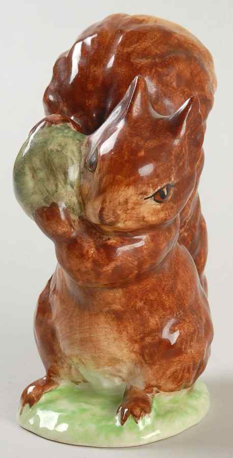 Beatrix Potter Backstamp 3 Squirrel Nutkin-Red-Brown - No Box by Royal Doulton-1