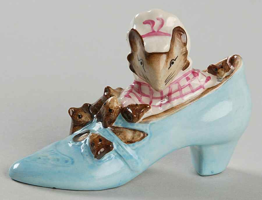 Beatrix Potter Backstamp 3 The Old Woman Who Lived In A Shoe - No Box by Royal Doulton-1