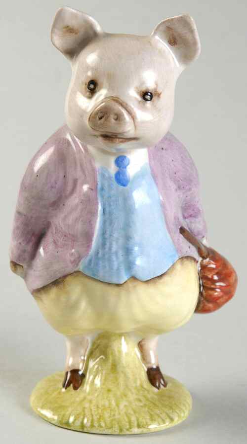 Beatrix Potter Backstamp 3 Pigling Bland-2 Var-Lilac Jacket - Boxed by Royal Doulton-1