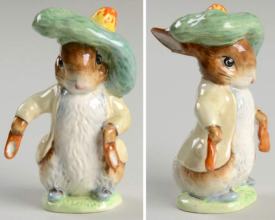 Beatrix Potter Backstamp 3 Benjamin Bunny-Ears & Shoes Out - Boxed by Royal Doulton-1