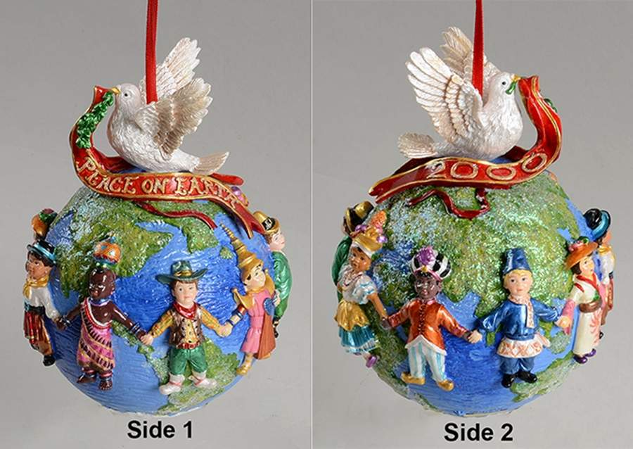 2000 Dated Ornaments United For Peace - No Box by Christopher Radko-1