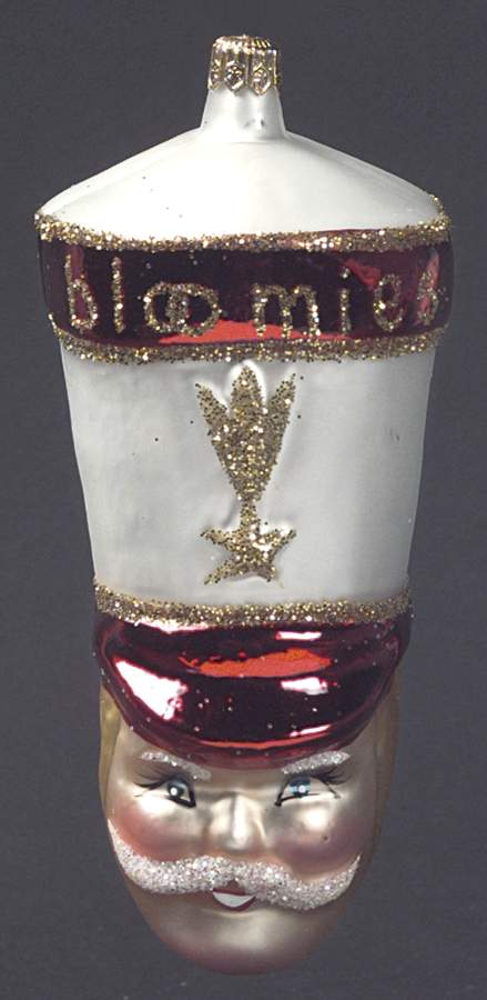 Bloomingdales Ornament Drum Major-Bloomies-Head - No Box by Christopher Radko-1