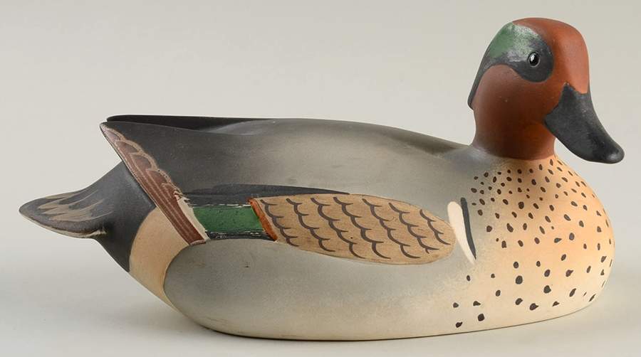 Wildfowl Counterfeit-Decoys Green Wing Teal-Male - Boxed by Royal Doulton-1