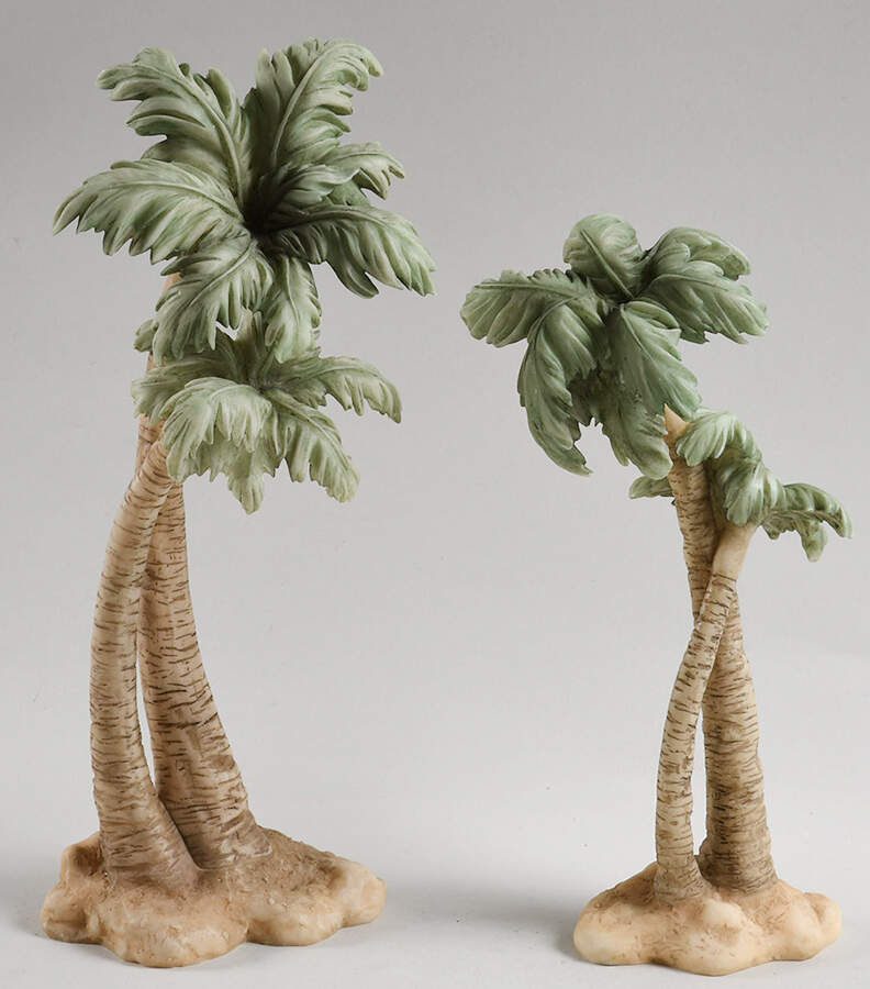 Seraphim Nativity Palm Trees-Boxed Set Of 2 - Boxed by Roman-1