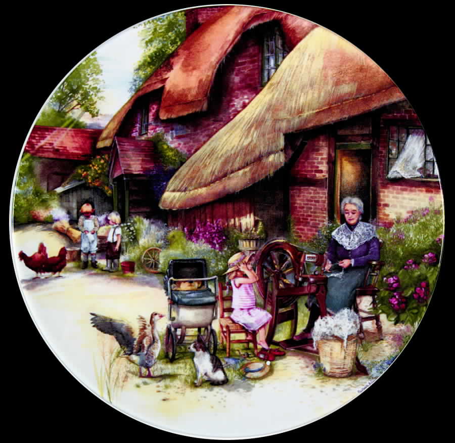 Old Country Crafts The Spinner - No Box by Royal Doulton-1