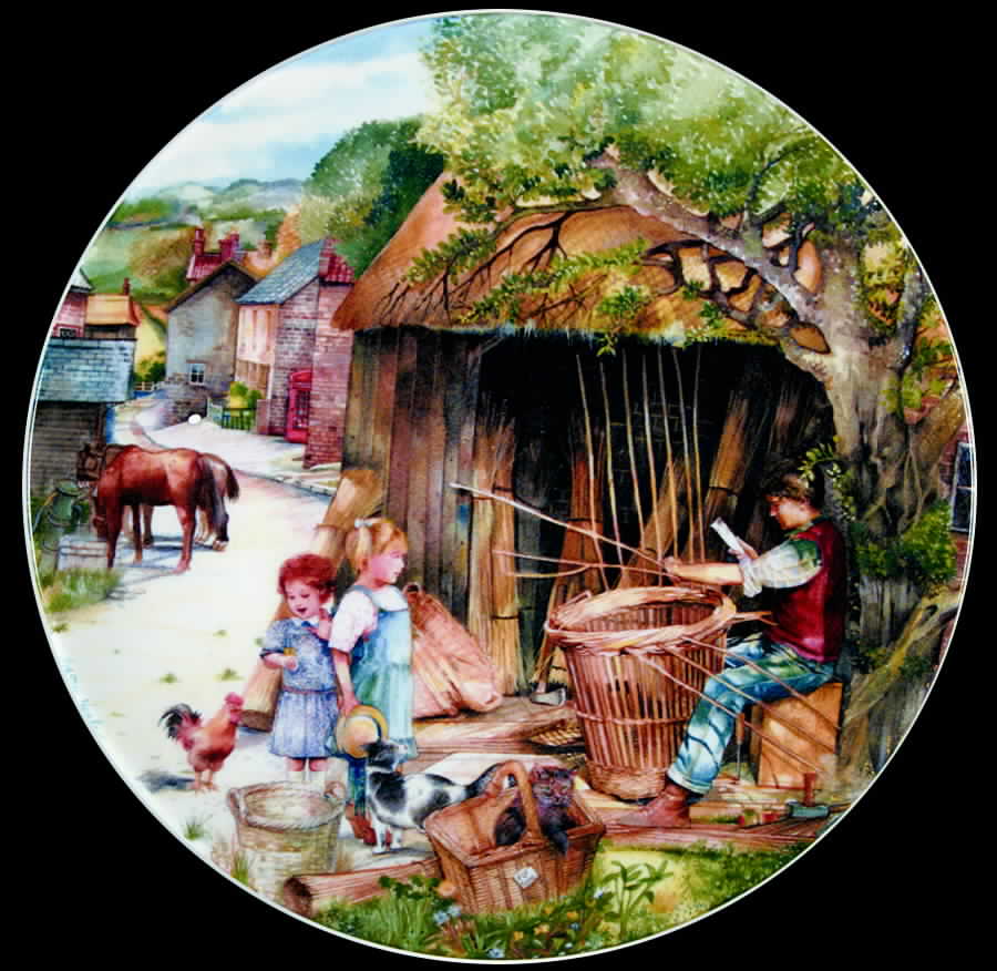 Old Country Crafts The Basket Maker - No Box by Royal Doulton-1