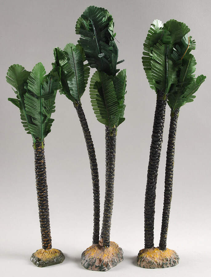 Fontanini Nativity 7.5" Palm Trees Set Of 3 - Boxed by Roman-1