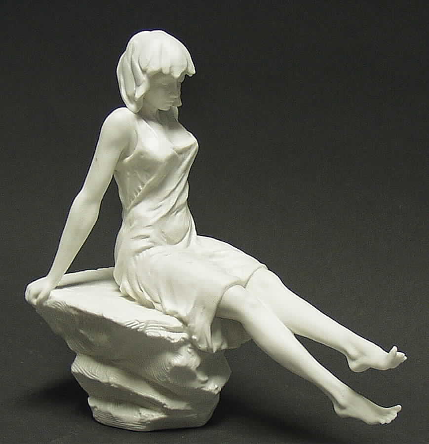 Art Is Life Girl On Rock - With Box by Royal Doulton-1