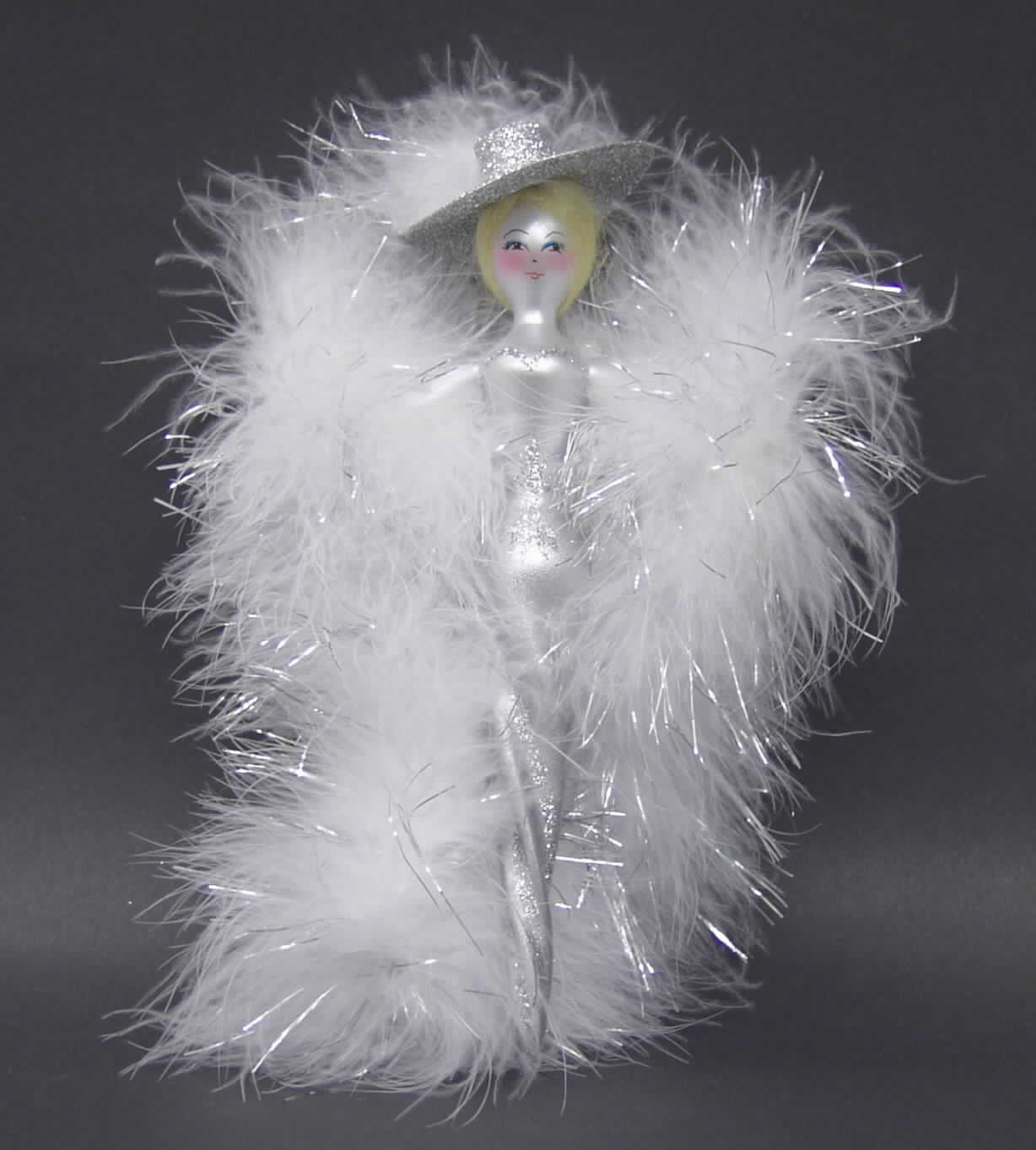 Sugar Frost Follies Silver Cascade - No Box by Christopher Radko-1