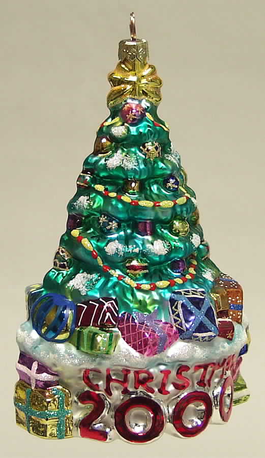 2000 Dated Ornaments Tree Trimmed - No Box by Christopher Radko-1