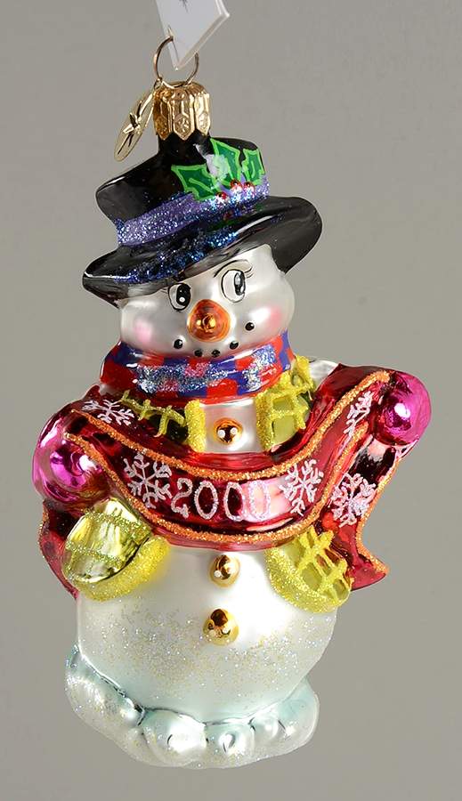 2000 Dated Ornaments Frosty's Banner Year - No Box by Christopher Radko-1