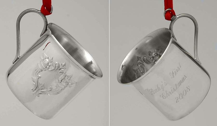 Babys First Christmas-Sterling Francis I-Baby Cup - No Box by Reed & Barton-1