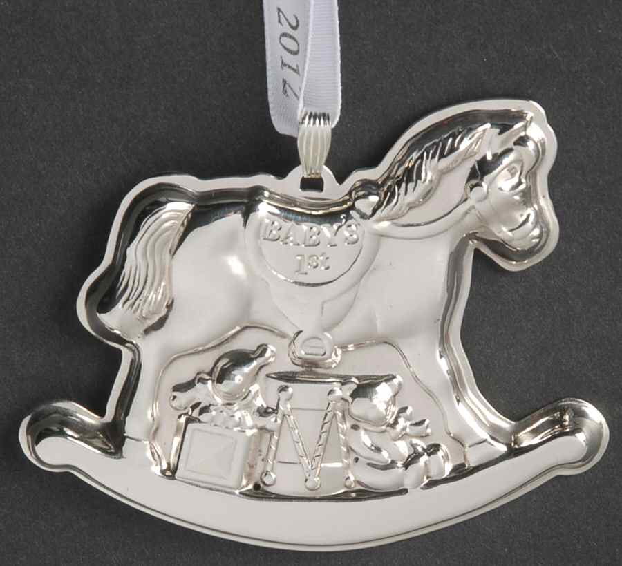 Babys First Christmas-Sterling Rocking Horse - No Box by Reed & Barton-1