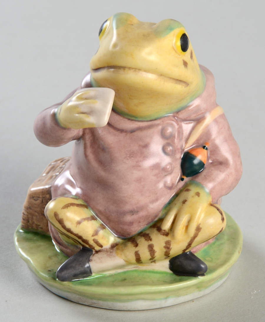 Beatrix Potter Backstamp 11 Mr Jeremy Fisher-Satin Finish - Boxed by Royal Doulton-1