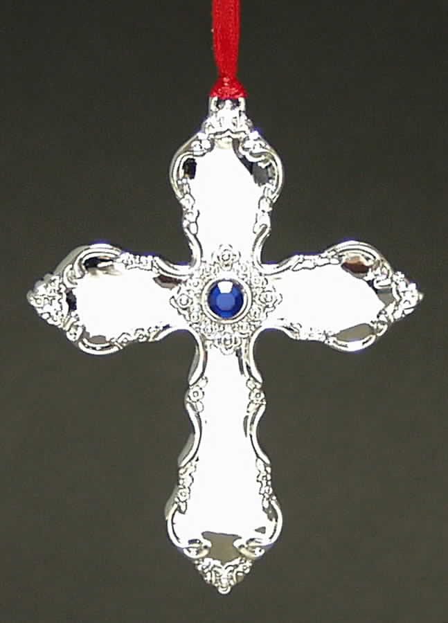 Annual Cross Dresden Rose Cross - No Box by Reed & Barton-1