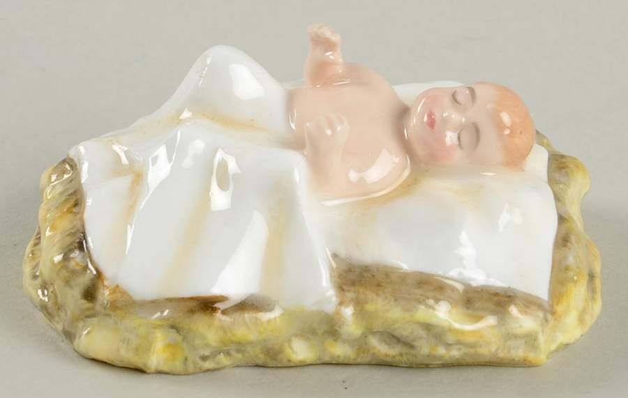 Holy Family Jesus-White & Brown - No Box by Royal Doulton-1